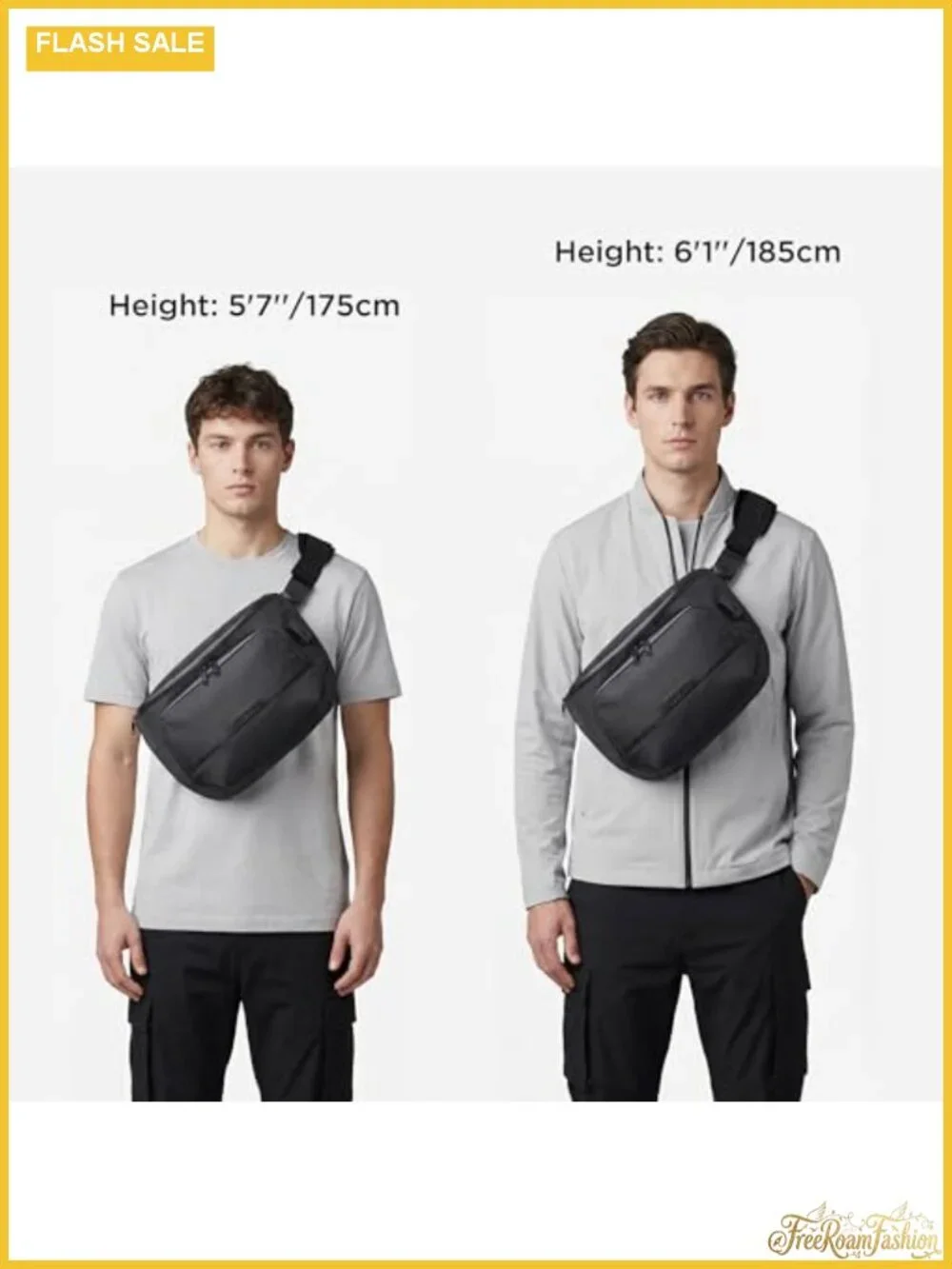 8L RFID Blocking Sling Crossbody Laptop Bag Water Resistant